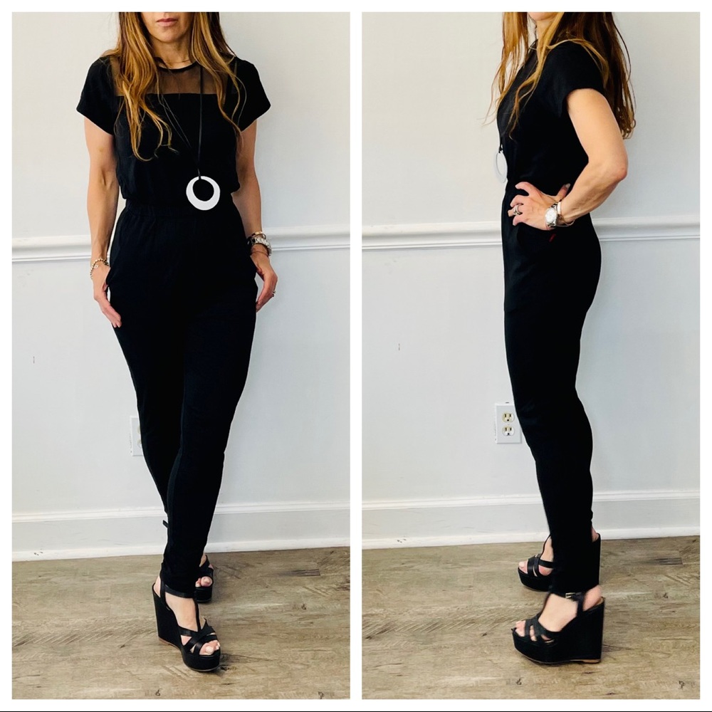 #06 Black skinny fabulous jumpsuit with side pockets - Picture 6 of 6